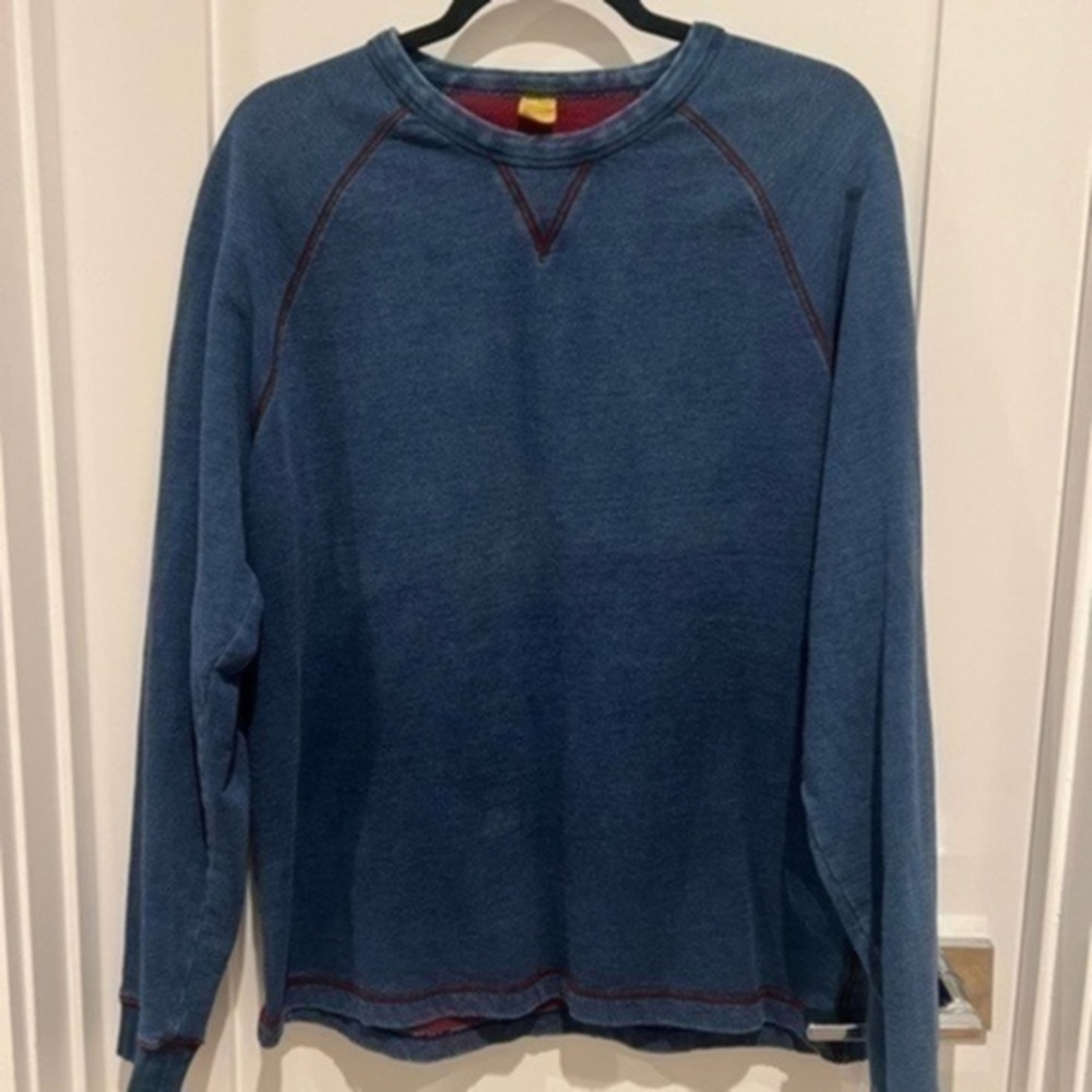 Taylor vintage blue sweatshirt with red lining size Large L